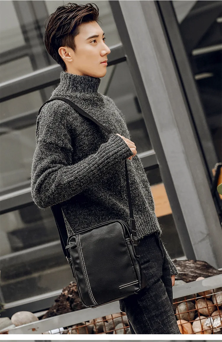 Postman Package Youth Summer Casual Leather One-shoulder Slash Bag