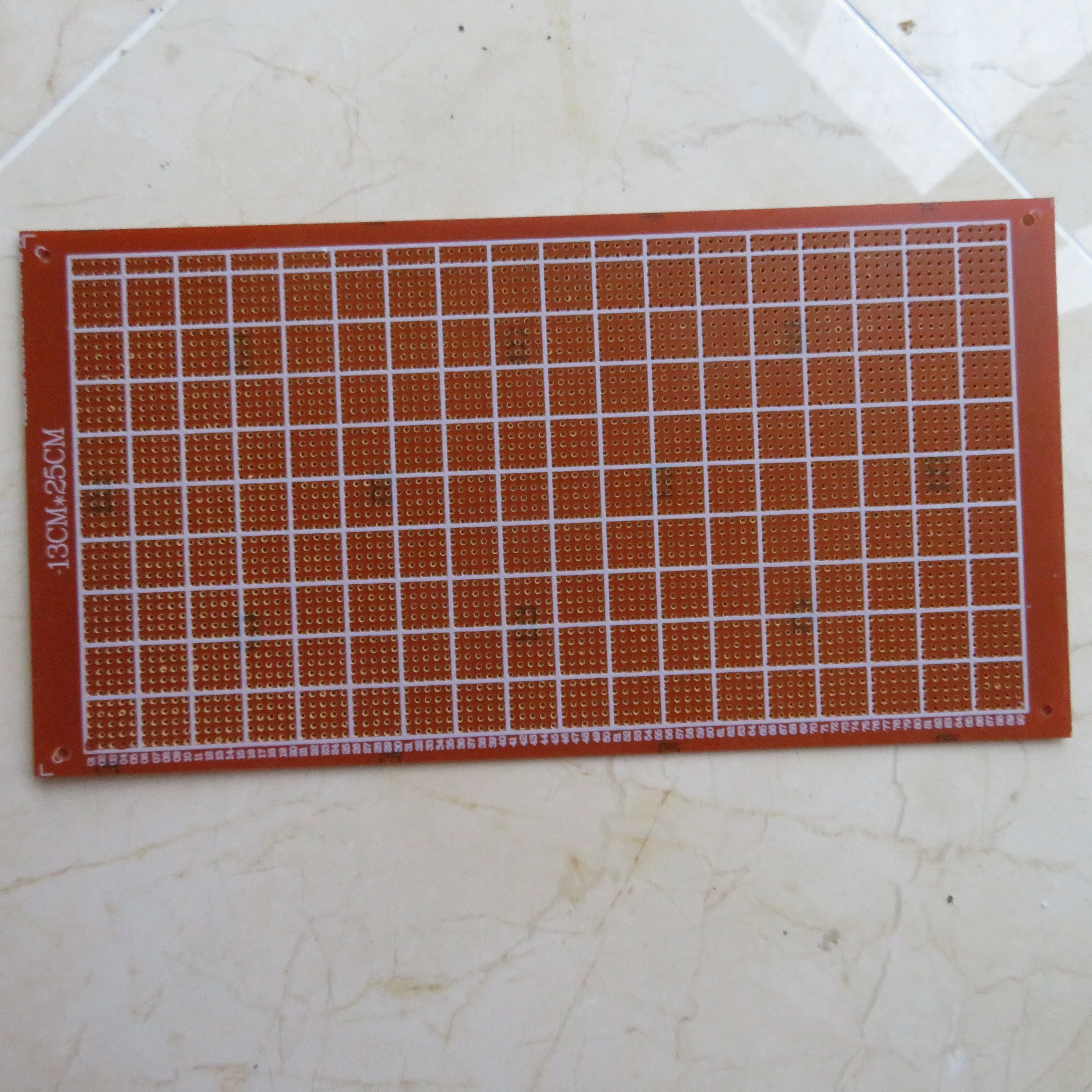 2 шт. 13x25 см шарнирные отверстия Универсальный Stripboard Veroboard доска односторонний эксперимент печатная плата платиновая плата макет