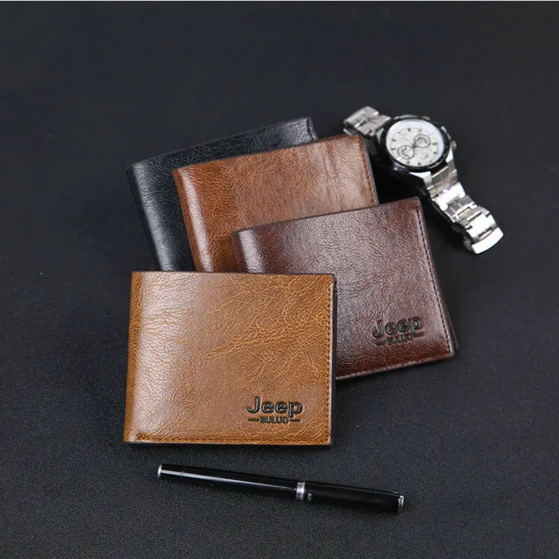 

Business Men Leather Genuine Bifold Credit ID Card Holder Slim Wallet Billfold Wallet Male Purse Bank/ID/Credit Card Holder