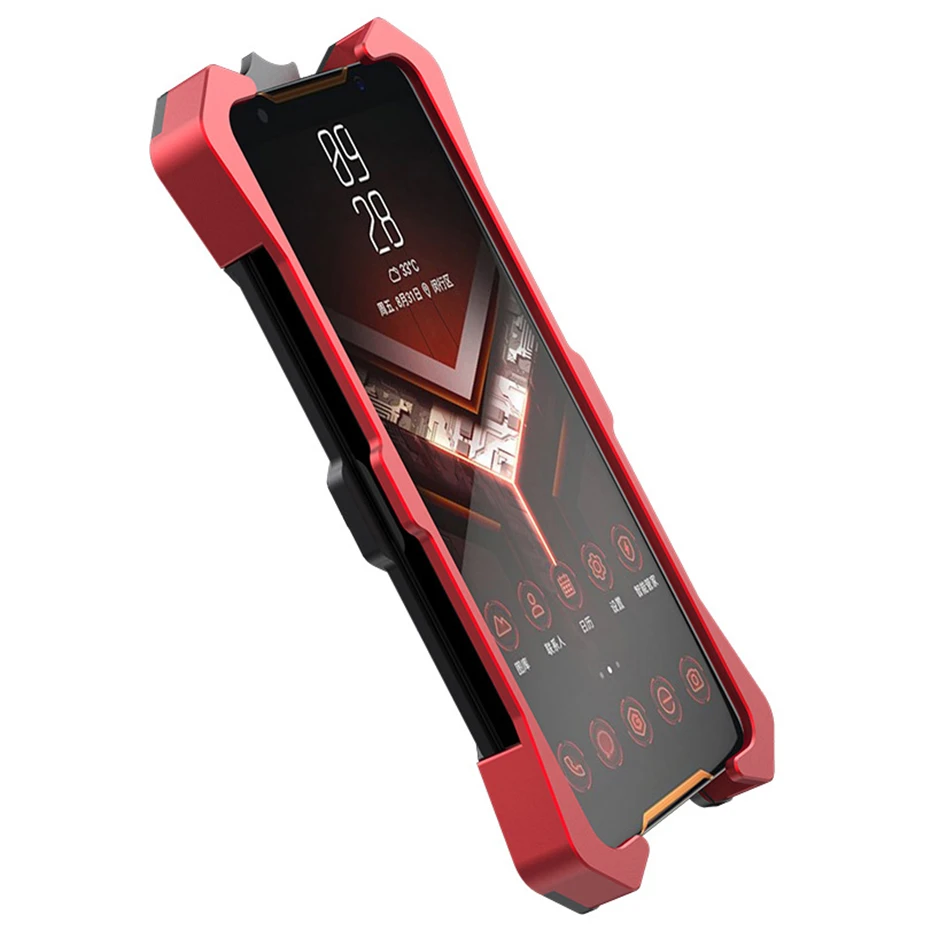 ZIMON для ASUS ROG Phone 2 Чехол теплоотвод выдалбливают задняя крышка металлический чехол для ASUS ROG Phone II ZS660KL 6,59''