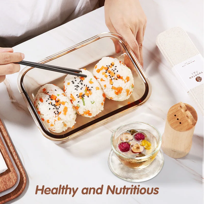 Коробка YUSOTAN bento в японском стиле с деревянной искусственной кожей большой