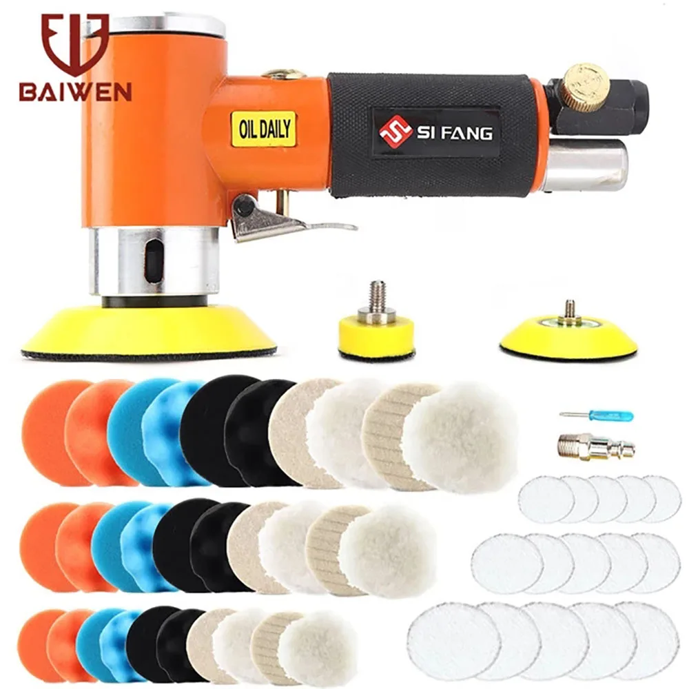 2'' 3'' Mini Orbital Air Sander Right Angle Pneumatic Polisher Machine