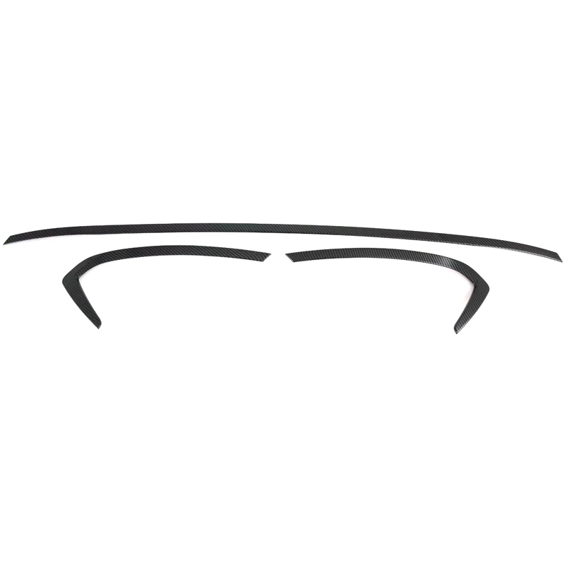 Подходит для hyundai Sonata Sensuous DN8 аксессуары для стайлинга автомобилей АБС углеродное волокно передний бампер для губ накладка 3 шт