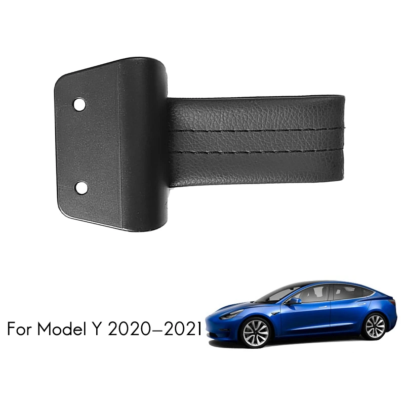 Car Leather Interior Trunk Board Handle Portable for Tesla Model Y 2020 2021 Styling | Автомобили и мотоциклы
