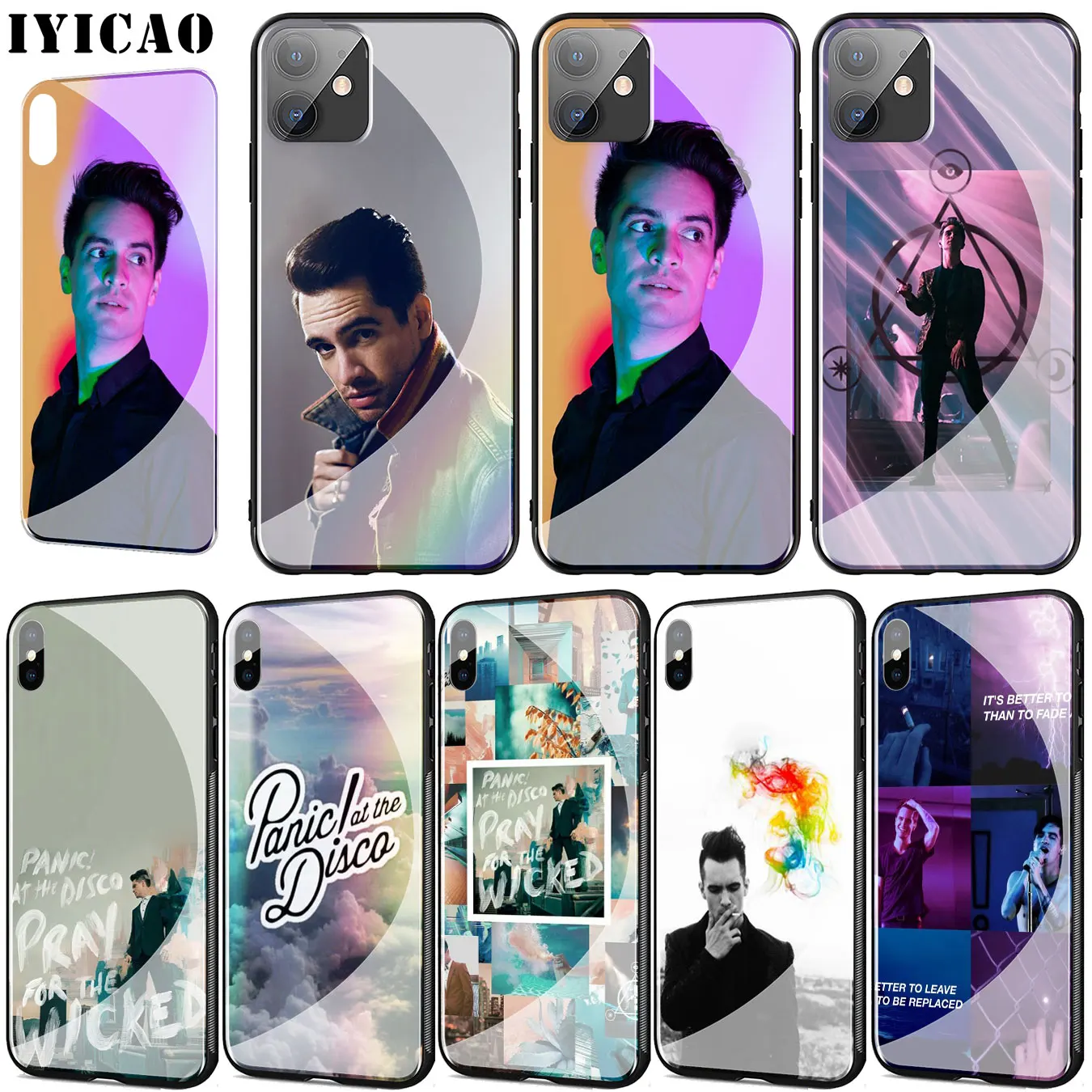 Panic! At The Disco узор чехол из закаленного стекла для телефона iPhone 11 Pro XR X XS Max 6 6S 7 8 плюс