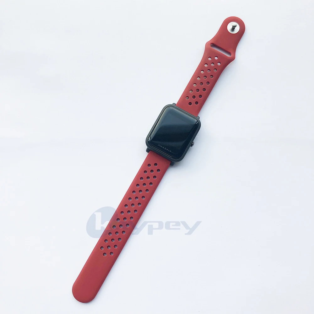 Спортивный силиконовый ремешок для часов Ремешок Для Xiaomi Huami Amazfit GTS/GTR 42 мм/Bip Lite Смарт-часы браслет Цветной заменить Correa