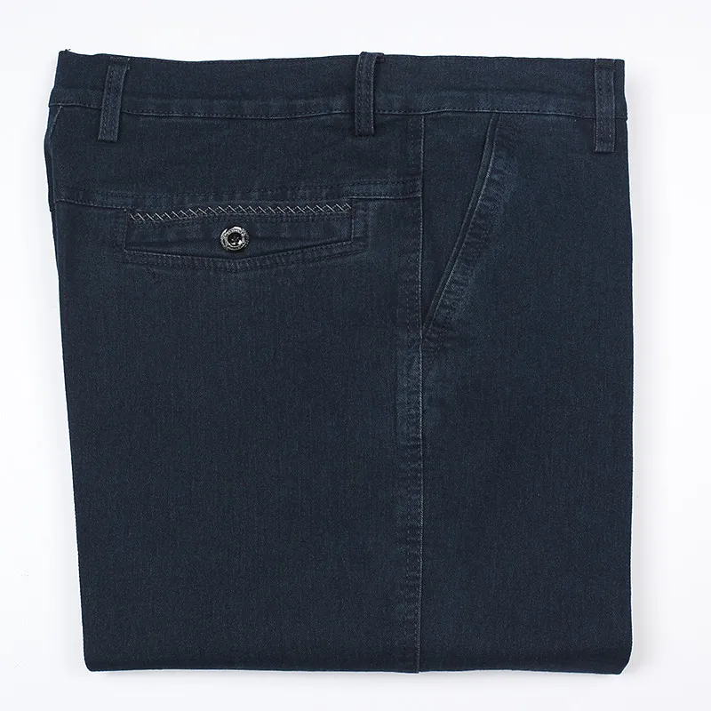 Dark blue jeans Мужские джинсы, большие размеры 30-42,, модные, стильные, мужские, винтажные, дизайнерские, классические, деловые брюки, мужские, Осенние, удобные джинсы - Цвет: Dark blue jeans