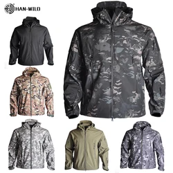 Army Jackets Soft Shell Clothes Tactical Windproof Waterproof Jacket Men Flight Pilot Hood Coat Military Field bomber Jacket