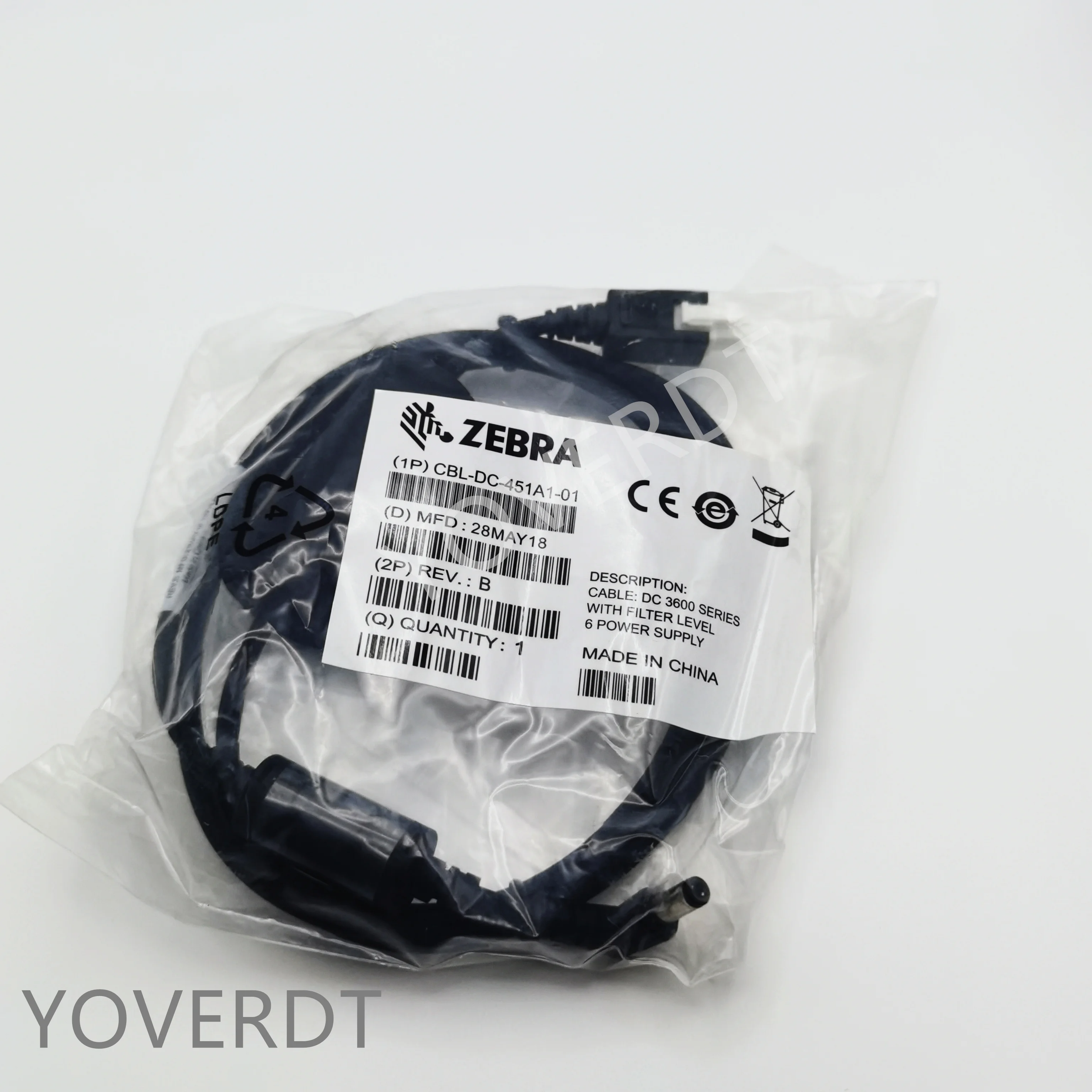 Zebra Cbl-dc-451a1-01 Dc Cable For 3600 Series With Filter Level 6 Power  Supply - Scanners - AliExpress