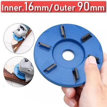 

High Hardness Flat Arc 6 Teeth Milling Carving Disc Aperture Angle Grinder Woodworking Durable
