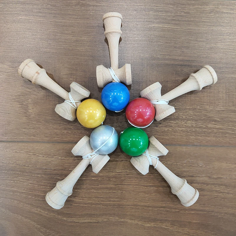 18 см шар Kendama жемчужная краска бук Kendama деревянная игрушка умелые шары для жонглирования для детей и взрослых Антистресс мяч спорт на открытом воздухе