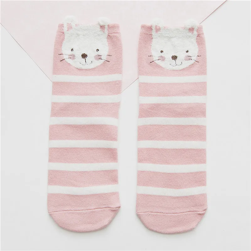 KingDeng Зимние Лодыжки Мультфильм Теплые Носки Для Женщин Kawaii Harajuku Art Розовый Милый Носок Для Девочек Корейский Стиль Женщины Streetwear