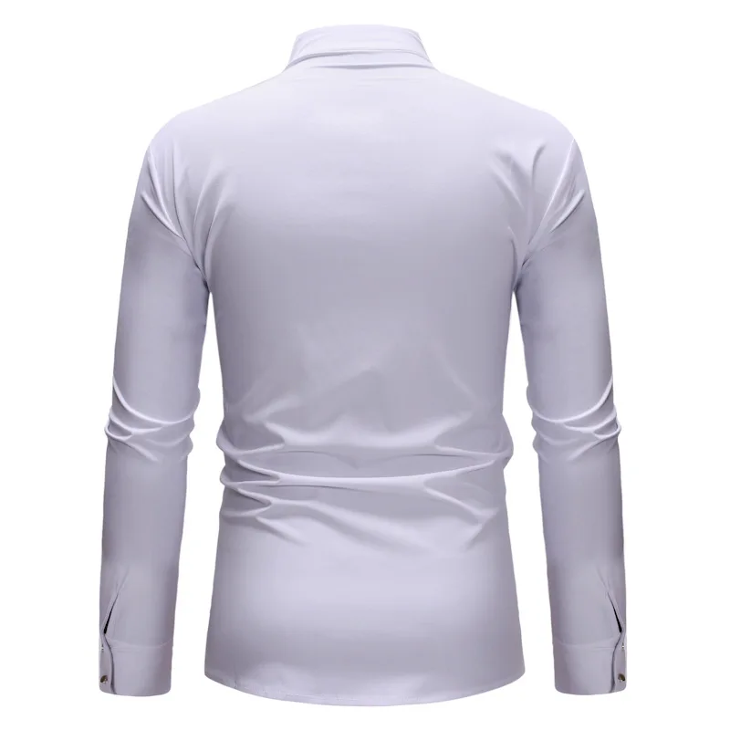 Белая африканская рубашка с принтом Дашики для мужчин 2020 модная одежда