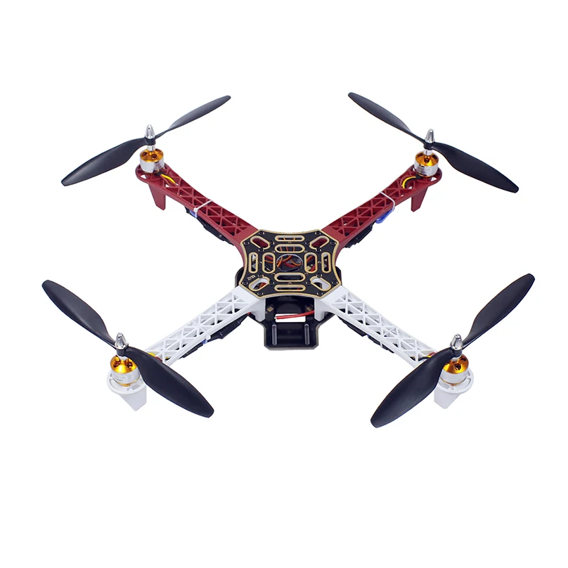 F450 450mm 4-Axle Airframe Drone Frame Kit w/ 2-3S 30A RC Brushless ESC A2212 1000KV Brushless Motor 13T 1045 CW CCW Propellers
