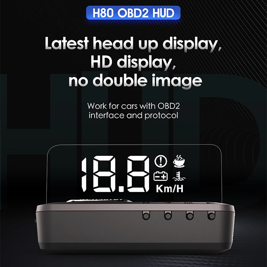Дисплей на лобовое стекло автомобиля HUD OBDII измерительный прибор Obd2 проектор