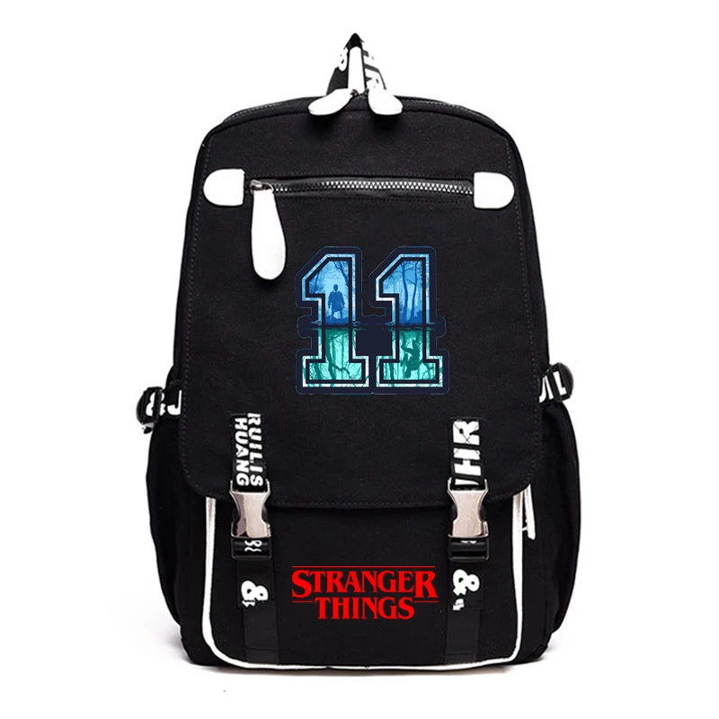 Черный Рюкзак Mochila Stranger Things, большой мужской рюкзак для ноутбука 3, школьные сумки для девочек-подростков, рюкзак аниме Sac A Dos Bookbag