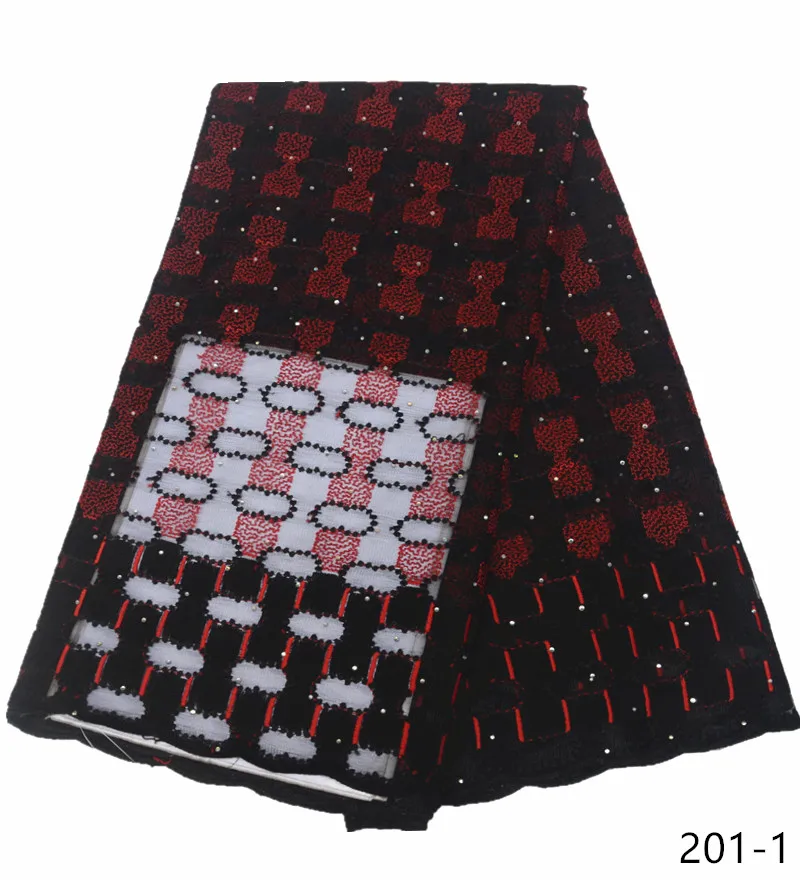 

African Lace Fabric 2019 Embroidered Nigerian Laces Fabric Bridal High Quality French Tulle Lace Fabric For Wedding Party 201