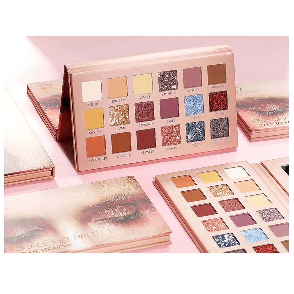 Shimmer Eye Shadow Palette 18 Colors Matte Long Lasting Smoky Makeup Professional Shadow Palette INS Same Style Cosmetics#YJ2