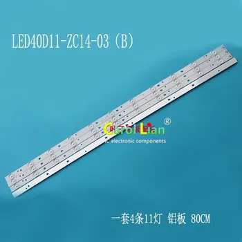 

Set = 1 4 peças para LE40F3000WX LK400D3HC34J retroiluminação Led lâmpadas JVC 11 LT-40E71 (A) LED40D11-ZC14-03 (B) LED40D11-ZC1