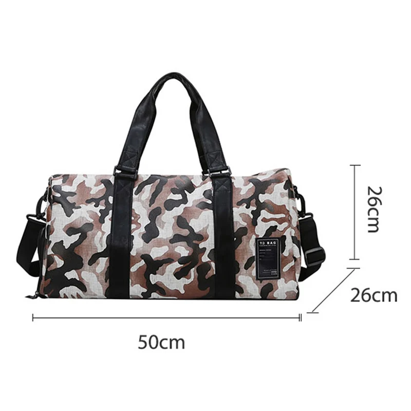 Wen Women Gym Bag for Shoes Camouflage Fitness Handbag Training Water Repellent Shoulder Yoga Gymtas Tas Sac De Sporttas XA215D