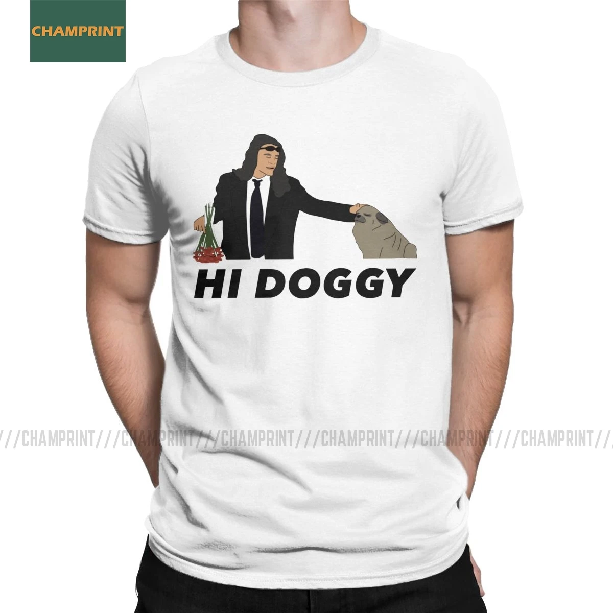 Привет собачий The Elder Son Для Мужчин's футболки Номер Tommy Wiseau Hi Mark футболка по