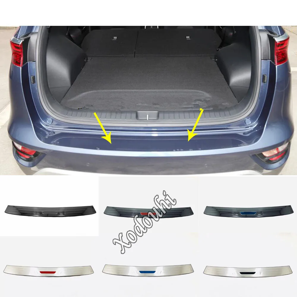 

Car Sticker Styling External Rear Bumper Protection Trunk Trim Cover Stainless Steel Plate Pedal For Kia Sportage KX5 2019 2020