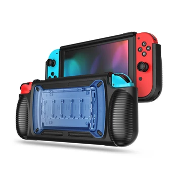 

ZSK-3006 Protective Shell Protector Case for Switch Game Console Integral Molding Anti-fall Protection Clear Matte PC Game Card