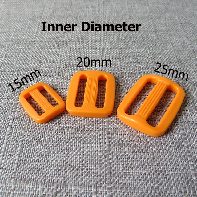 5pcs/lot 15mm 20mm 25mm colourful Plastic buckle strap buckle for bag backpack cat pet dog collar garment sewing DIY accessory Orange