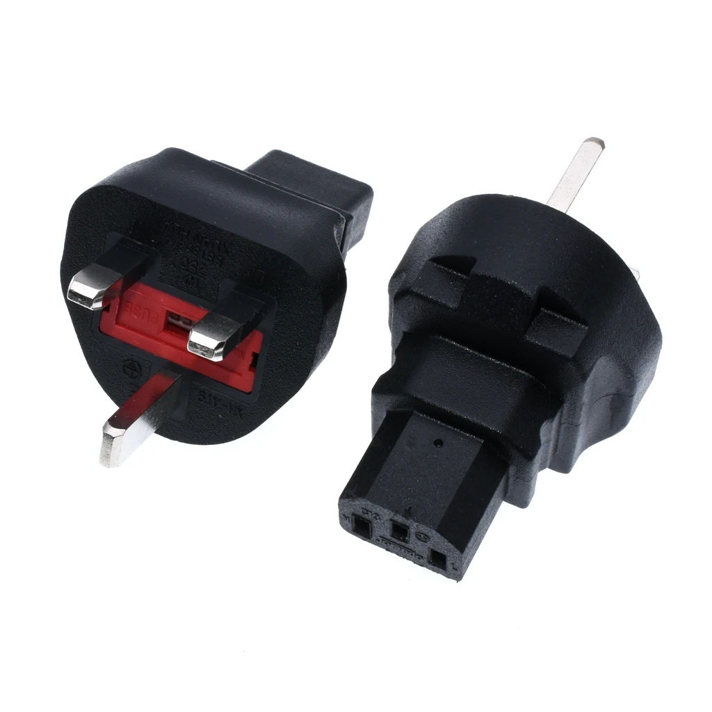 Hi-power IEC 320 C13 в UK plug AC адаптер питания с предохранителем, BS1363A в IEC 320C 13 переходник, 250 В 13A