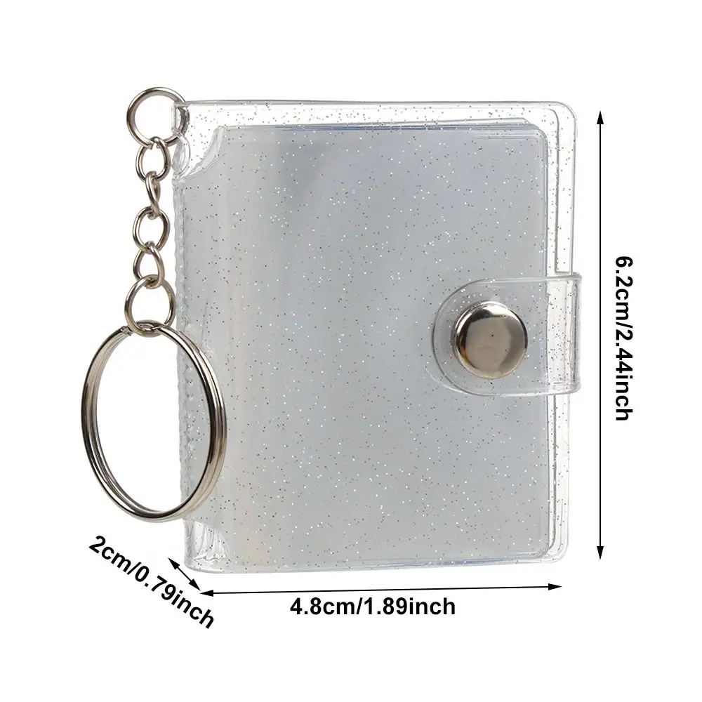 Portable PVC Photo Key Chain Album Holder for Memories