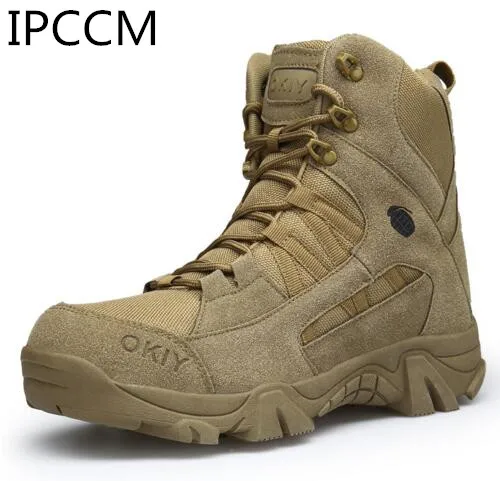 

2019 Winter Fashion Military Boots Men's Comfortable Ankle Boots Men Work Shoes Army Desert Combat Boots Men Snow Footwear