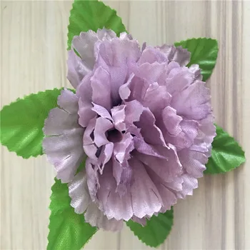 

50 pcs artificial flower 10.5 cm silk carnation flower head wedding party home decoration DIY wreath scrapbook gift box craft