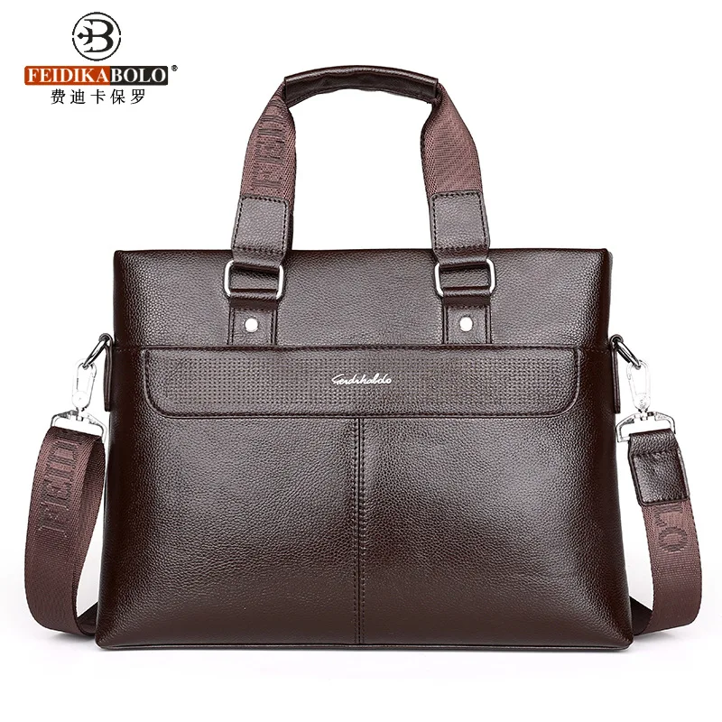 

Men Fashion 2018 New Style Pu MEN'S Bag Handbag Cross Shoulder Bag Oblique Bag Business Casual Briefcase