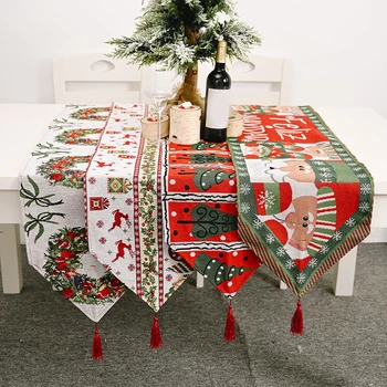 

Christmas Table Runner Placemat Decoration Home Xmas Ornament Kitchen Decorative Hogard