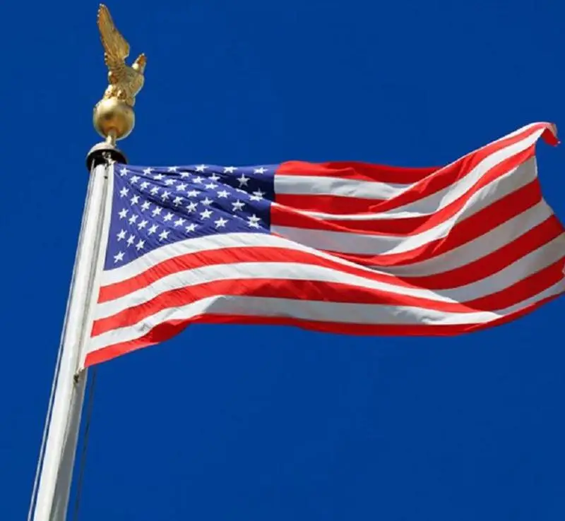 90*150 см FT американский флаг США сшитые полосы вышитые звезды латунные люверсы