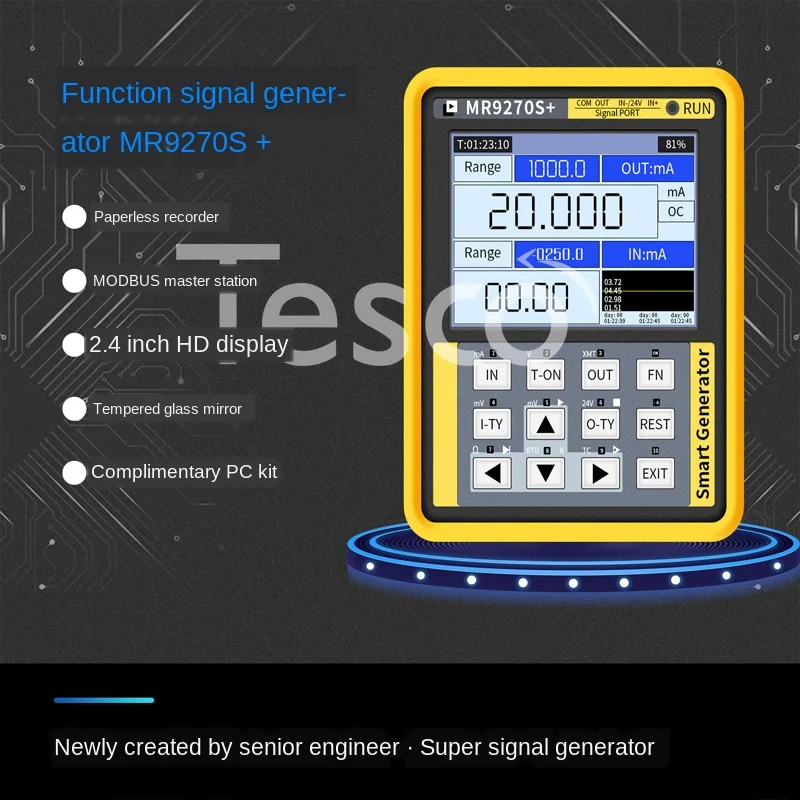 

MR9270S+ multi-function signal generator transmitter thermal resistance thermocouple paperless recorder