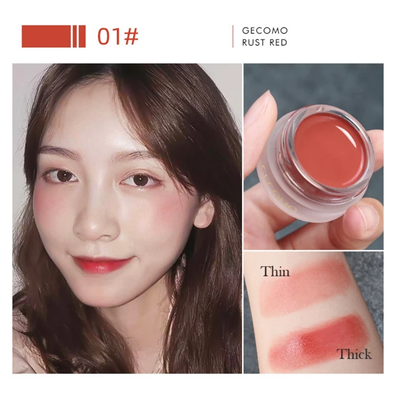 Jelly Blush Long Lasting Shiny Brighten Makeup Effects Colorfast Jell Blush Cream