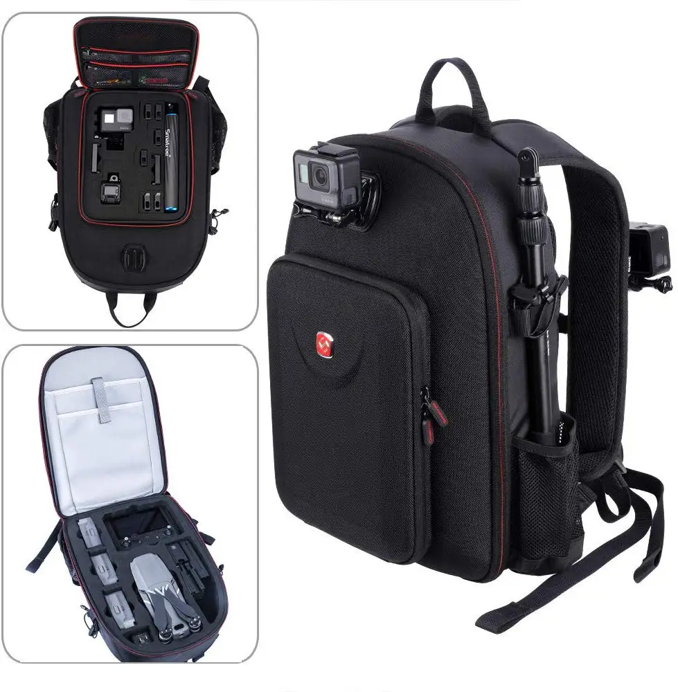 Smatree Backpack for DJI Mavic 2 Pro/Zoom Drone with Smart Controller/for GoPro Hero 2018/Hero 8/7/6/5/4/3 Camera