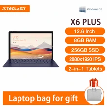Teclast X6 Plus Tablet Notbook 2 in 1 Windows 10 Touch Screen Intel Gemini 8GB RAM 256GB SSD 12.6 Inch 2880*1920 FHD IPS USB3.0