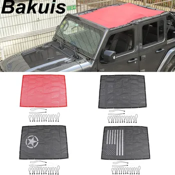 

Top Sunshade Mesh Car Cover Roof UV Proof Protection Net for Jeep WranglerJL 4 Door Car Accessories Styling