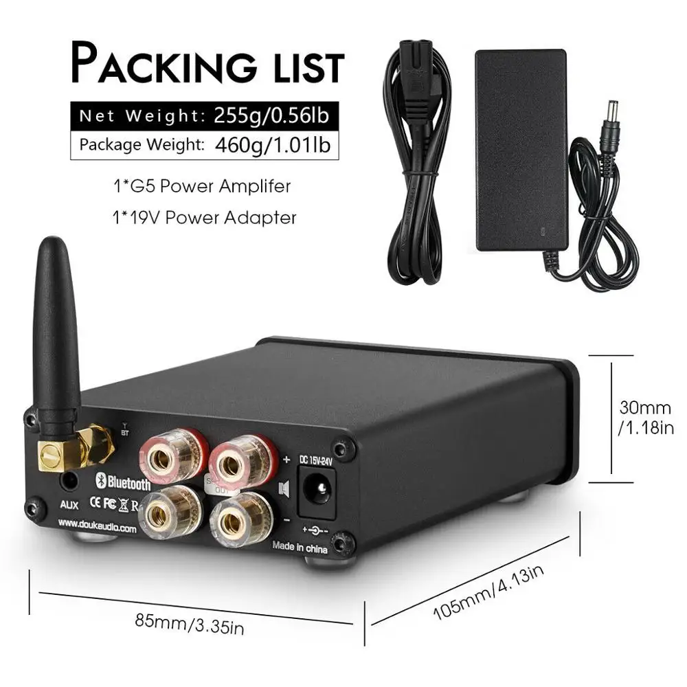 Nobsound Последние Мини TPA3116 Bluetooth 5,0 HiFi Мощность стерео усилитель домашнего аудио Amp с ВЧ бас