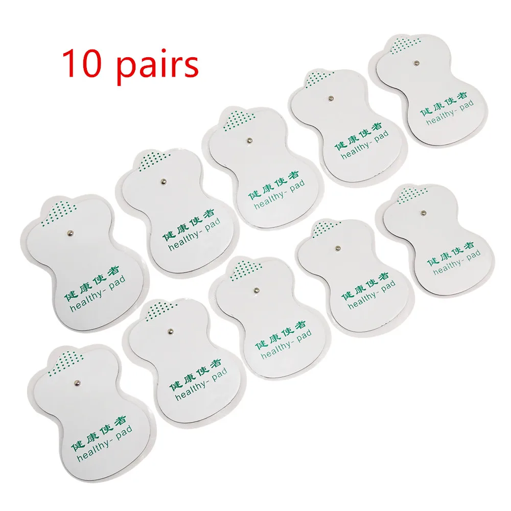 electrode pads 10 Цифровой меридиан терапия массажер электрический TENS корпус иглоукалывания массаж машина для похудения мышечной боли расслабить жиросжигатель 4 подушечки - Цвет: electrode pads 10