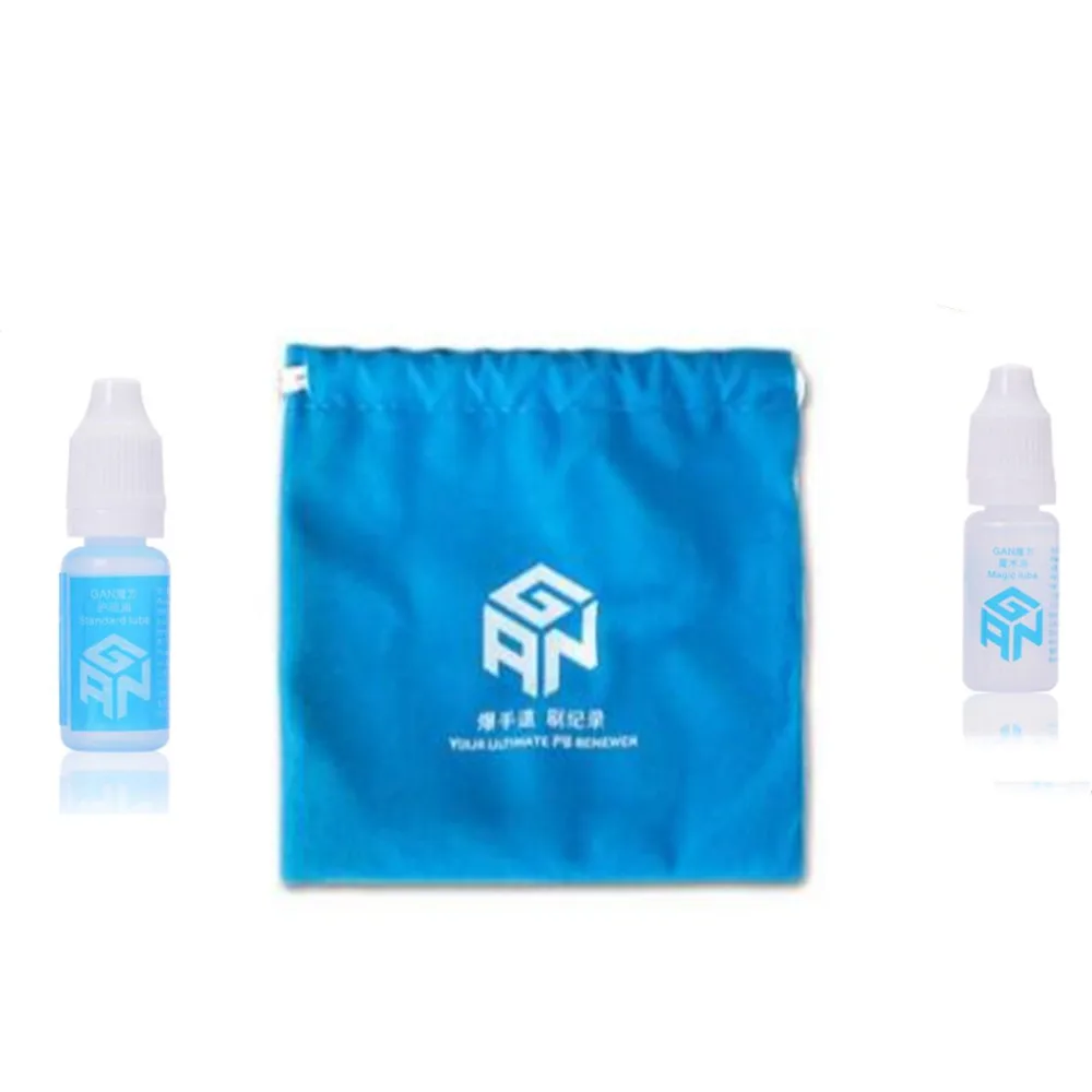 Gan Magic Lube Blue Cube bag 10 мл M-lube cube oil silicone lubricants GAN Standard 3X3 Набор наклеек | Игрушки и хобби