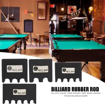 

Hot Sale Portable Pool Cue Stick Storage Holder Stand Finely Processed Hit Color Wear-resistant Billiards Table Mount Tips Rack