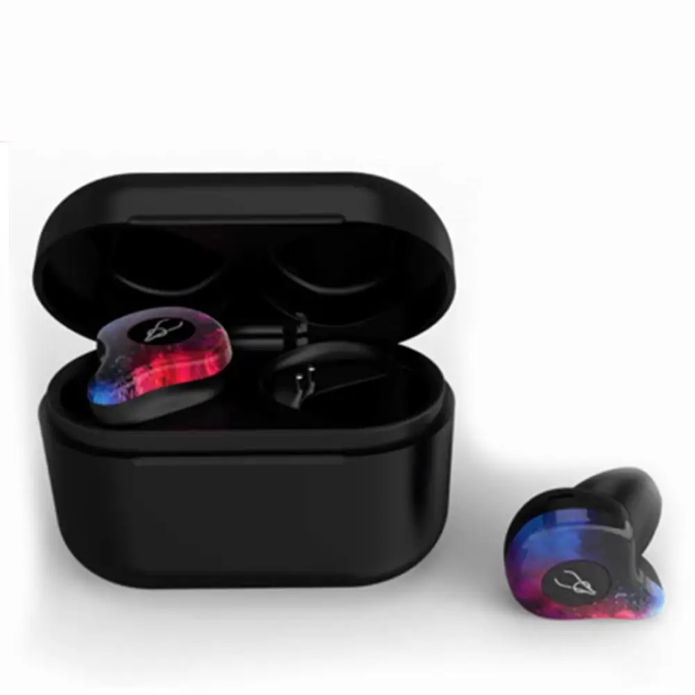 Flame MeterMall X12pro Bluetooth 5,0, беспроводные Bluetooth наушники, беспроводная гарнитура с шумоподавлением, наушники, настоящий стерео звук для телефона - Цвет: Flame