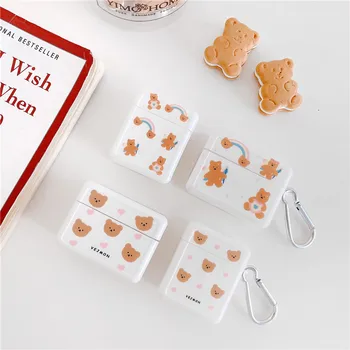 

Cute Bears For Apple Airpods 3 2 1 Case Funny Earphone Charging Box Protection Cover For Air pods Pro IMD Headphone Cases Funda