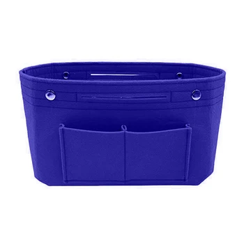 

Soft Flexible Organizer Bag Travel Compartments Multipurpose Large Capacity Cosmetic Pouch Storage Tidy Insert Purse Felt Liner