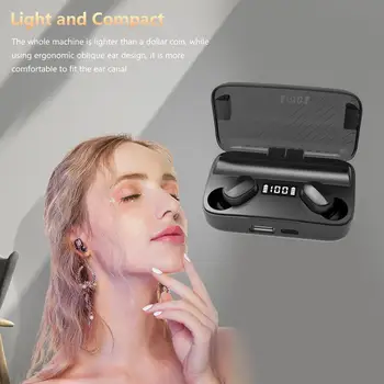 

A9 Wireless Bluetooth 5.0 Earphone Earbuds Mini In-ear HD Headset Running Sports Samsung Call Huawei For Xiaomi H7V3