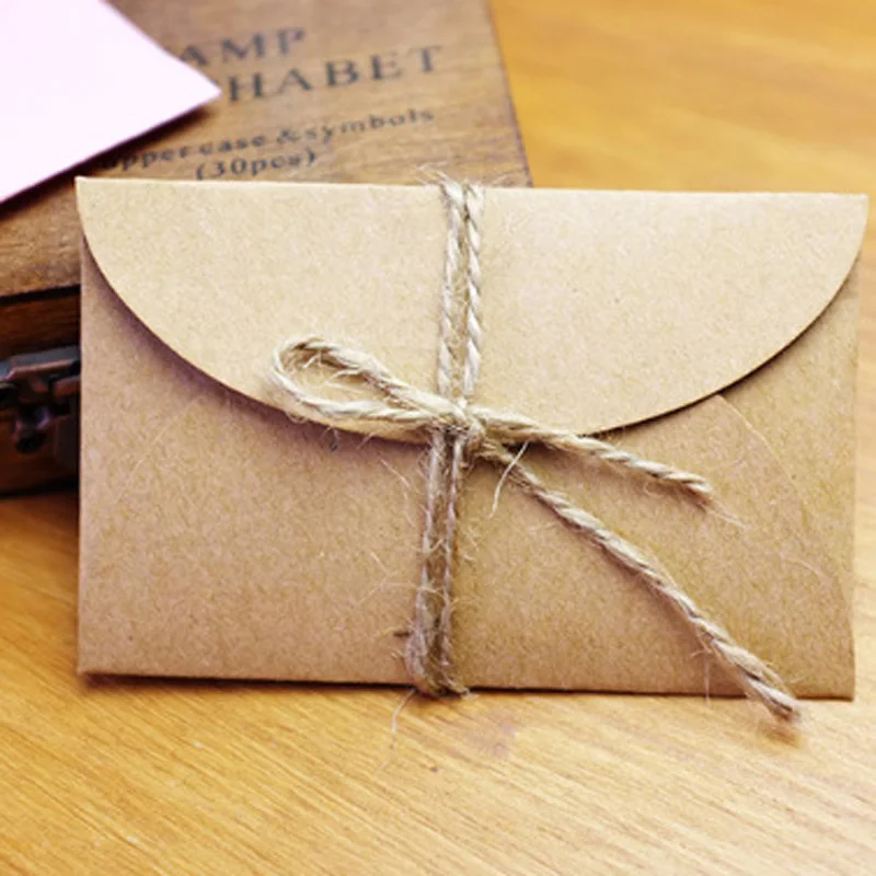 

10pcs Kraft Paper Bag Gift Bags Vintage Envelope For Card Scrapbooking Gift Stationery Envelope