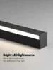 Black LED bedroom bedside wall lamp minimalist living room aisle sofa background wall ceiling lamp one word long 5